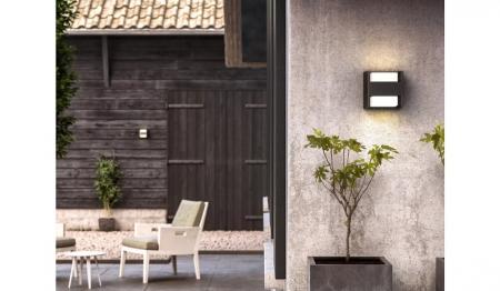 Philips Outdoor ultra effiziente Wandleuchte Arbour up&down  mit warmweißem Licht, anthrazit