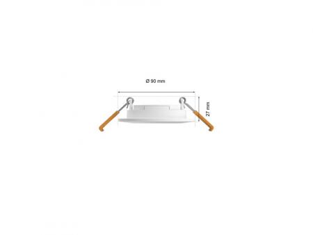 3er-Pack Philips Hue  Slim Einbauleuchte, 90 mm, Weiß & Farbiges Licht, Bluetooth kompatibel, Sprachsteuerung mit Alexa, Apple Home & Google Assistant, weiß