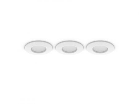 3er-Pack Philips Hue  Slim Einbauleuchte, 90 mm, Weiß & Farbiges Licht, Bluetooth kompatibel, Sprachsteuerung mit Alexa, Apple Home & Google Assistant, weiß