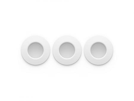 3er-Pack Philips Hue  Slim Einbauleuchte, 90 mm, Weiß & Farbiges Licht, Bluetooth kompatibel, Sprachsteuerung mit Alexa, Apple Home & Google Assistant, weiß