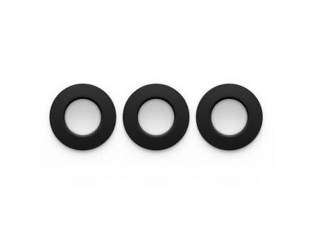 3er-Pack Philips Hue Slim Einbauleuchte, 90 mm, Weiß & Farbiges Licht, Bluetooth kompatibel, Sprachsteuerung mit Alexa, Apple Home & Google Assistant, schwarz