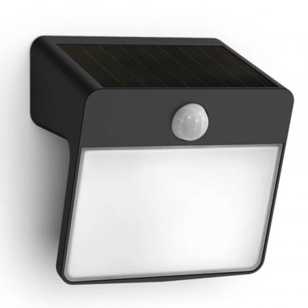 Philips Solar Wandleuchte Yarixa 2,2 W Schwarz/Weiß