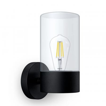 Philips Wandleuchte Flareon Schwarz/Transparent