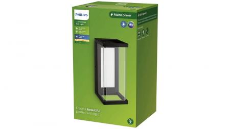 Philips Ulyzo Terrassen Wandleuchte in Schwarz - Sale