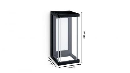 Philips Ulyzo Terrassen Wandleuchte in Schwarz - Sale