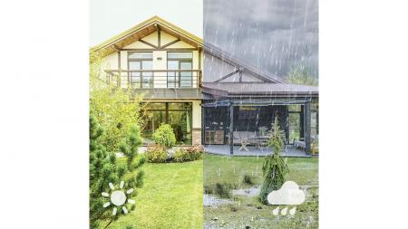 Philips Wandleuchte Flareon Schwarz/Transparent