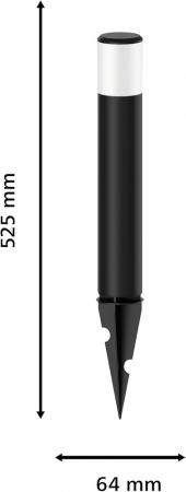 Philips Erdspießleuchte Purex Erweiterung 1,5W Niedervolt in schwarz IP67 wasserfest - warmweißes Licht