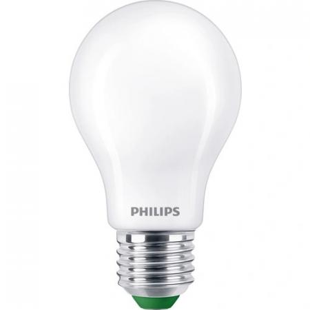 3er Set Philips LEDclassic Ultra Efficient A60 E27 4W 2700K Matt – extrem effiziente LED-Lampe wie 60 Watt