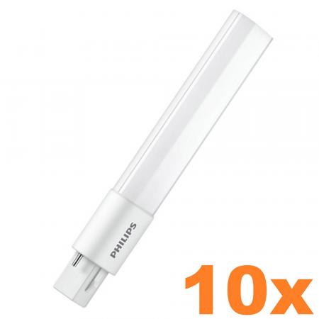 10er Pack Philips G23 2P CorePro PLS 2-Pin LED Lampe 5W wie 9W 4000K universalweißes Licht - für KVG/VVG