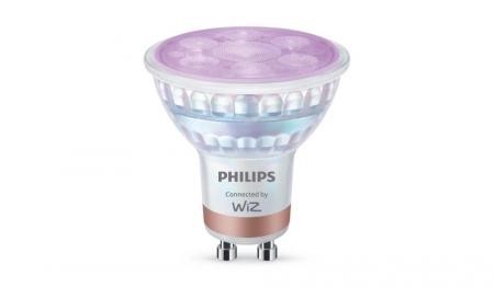 2er-Pack PHILIPS WiZ Smart LED GU10 RGB 4,7W wie 50W 345lm 2200–6500K Matter dimmbar