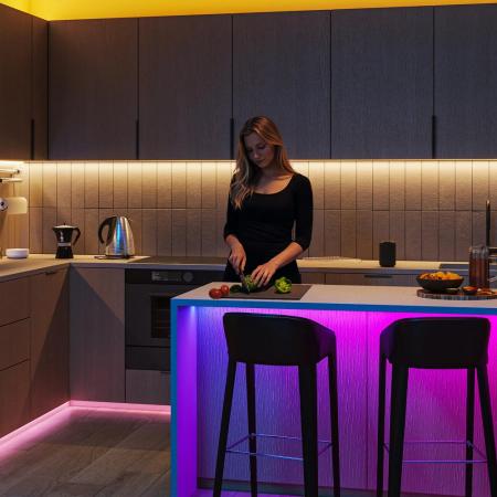 2er-Pack PHILIPS WiZ Smart LED GU10 RGB 4,7W wie 50W 345lm 2200–6500K Matter dimmbar