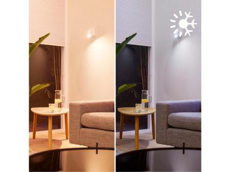 PHILIPS WiZ Smart LED GU10 4,7W wie 50W 345lm 2700–6500K dimmbar Matter Glas