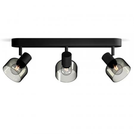 Philips 3er Sleet Deckenstrahler in Schwarz IP20 - E14 Fassung - aus Glas und Metall