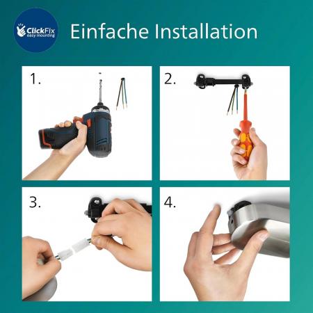 Philips 3er Conduit Deckenstrahler in Schwarz/Gold mit 1 x GU10 Fassung IP20