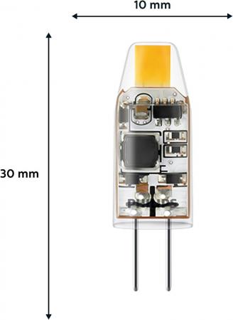 2er Set Philips LED G4 Brenner 1W 2700K 100lm Warmweiß transparent