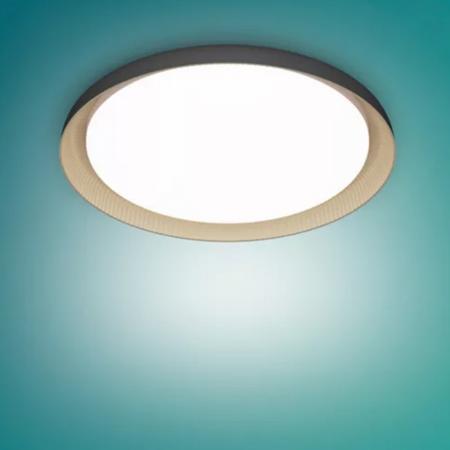 Philips Pebblo LED Deckenleuchte Ultraeffizient in Schwarz 2700K SceneSwitch
