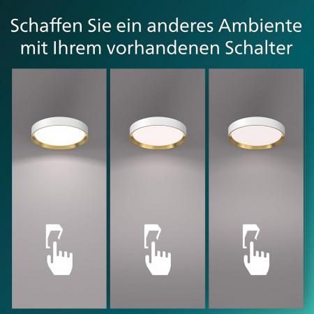 Philips SceneSwitch LED-Deckenleuchte 24W 2800lm 4000K Weiß