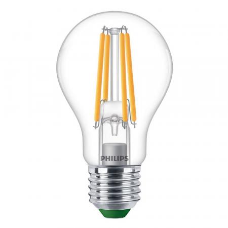 Philips Master Ultra Efficient LED E27 Fadenlampe Klar 4W 840lm 827 Extra Warmweiß dimmbar Ersatz 60W