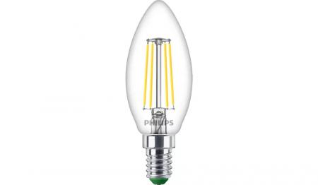 Philips E14 Classic ultraeffiziente LED-Kerzenlampe 2,3W wie 40W neutralweißes Licht Ultra Efficient