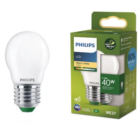  Philips LED E27 Lampe Tropfenform 2,3W wie 40W warmweisses Licht Ultra Efficient