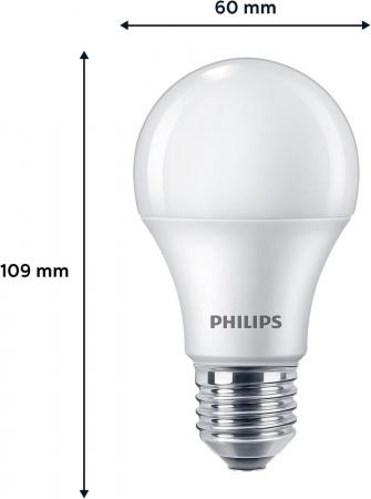 Sparset 6er PHILIPS E27 LED Lampe wie 75W warmweißes blendfreies Licht