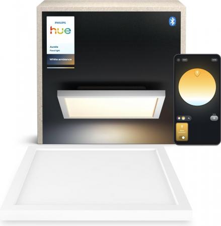 Philips Hue White Ambiance Panelleuchte Aurelle in Weiß