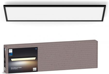 Philips Hue White Ambiance Panelleuchte Aurelle 120x30cm / Zigbee oder Bluetooth in Schwarz