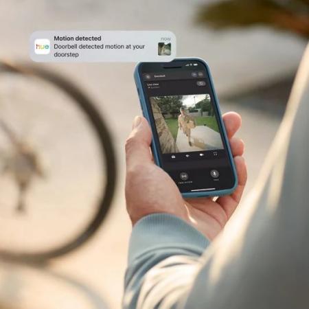 Philips Hue Secure kabelgebundene Video-Türklingel mit Bewegungserkennung + Chime