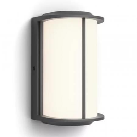 Philips Außenwandleuchte Reese Anthrazit - warmweißes Licht