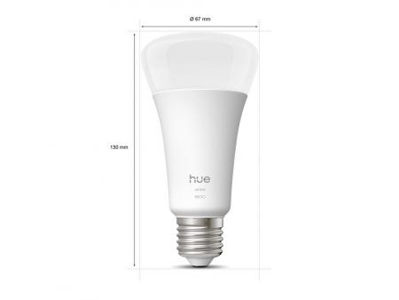 Philips Hue E27 LED Lampen 13,5W wie 100W warmweißes Licht dimmbar
