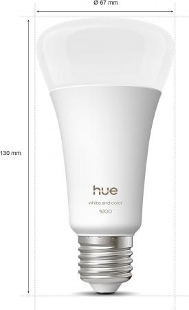 Philips Hue White & Color Ambiance E27 LED Lampe 11,8W wie 100W - RGBW dimmbar