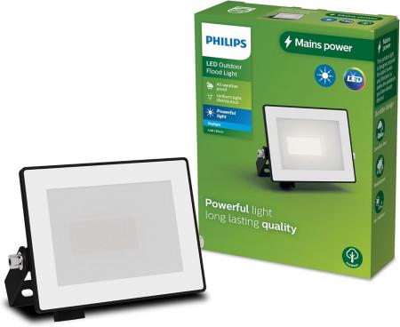 Philips Lois Flutlichtstrahler für den Außenbereich - 10 Watt, 5000K Tageslicht, Schwarz