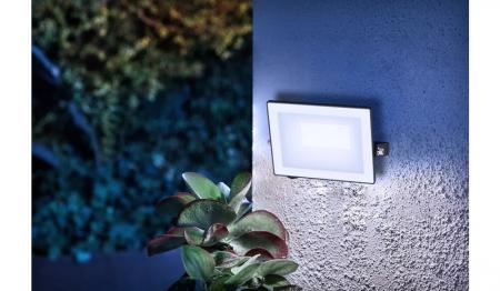 Philips Lois Flutlichtstrahler für den Außenbereich - 20 Watt, 5000K Tageslicht, Schwarz