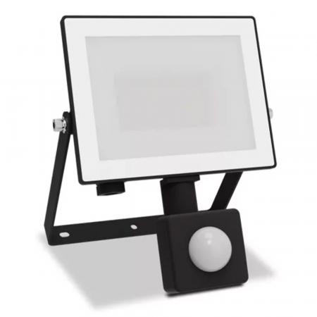 Philips Lois Flutlichtstrahler mit Sensor für den Außenbereich - 20 Watt, 3000K weißes Licht, Schwarz