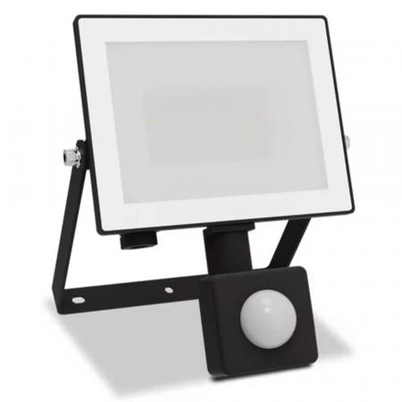 Philips Lois Flutlichtstrahler mit Sensor für den Außenbereich - 20 Watt, 5000K Tageslicht, Schwarz