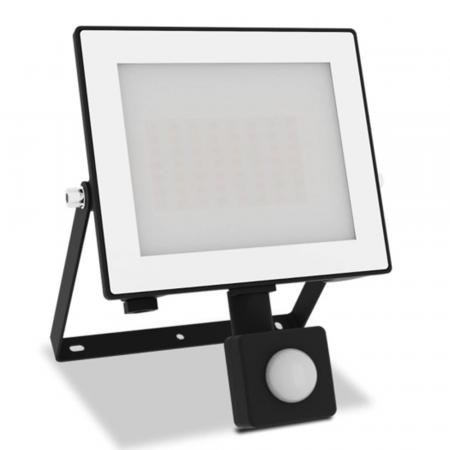 Philips Lois Flutlichtstrahler mit Sensor für den Außenbereich - 30 Watt, 5000K Tageslicht, Schwarz