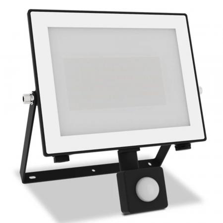 Philips Lois Flutlichtstrahler mit Sensor für den Außenbereich - 50 Watt, 5000K Tageslicht, Schwarz