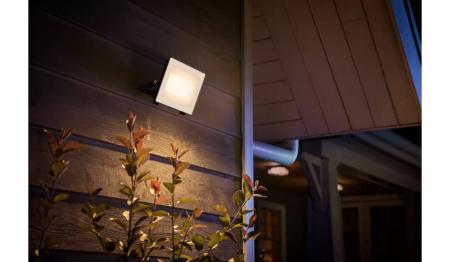 Philips Lois ultraeffizienter Flutlichtstrahler für den Außenbereich - 14 Watt, 3000K warmweißes Licht, Anthrazit