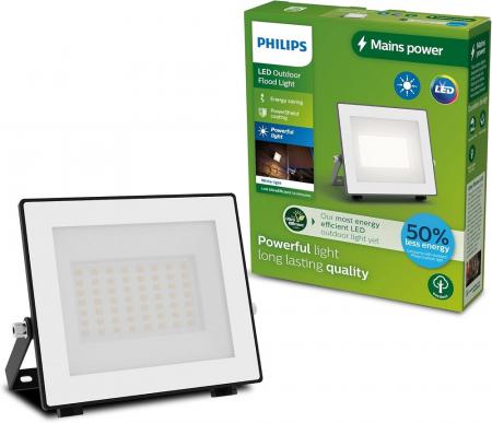 Philips Lois ultraeffizienter Flutlichtstrahler für den Außenbereich - 14 Watt, 3000K warmweißes Licht, Anthrazit