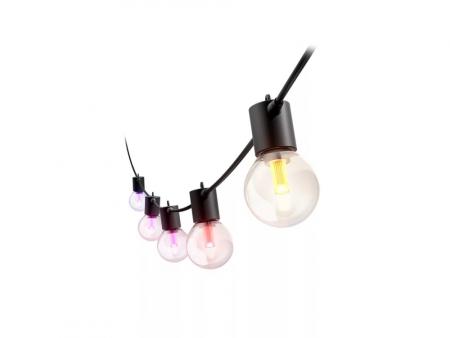 Philips  Hue Festavia Globe Outdoor Lichterkette, 7 m , Basis-Set