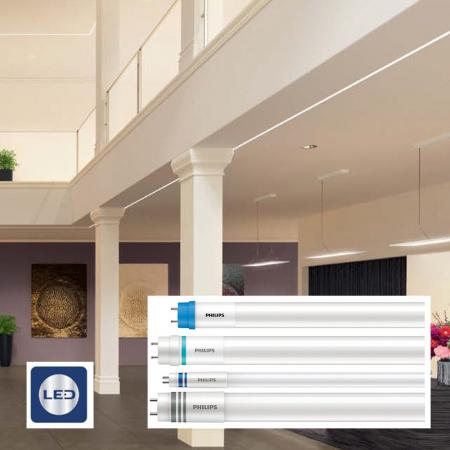 150cm Philips G13/T8 MASTER LED Röhre EM High Output 16,7W wie 58W 3000K warmweißes Licht für KVG/VVG/AC - Kunststoff