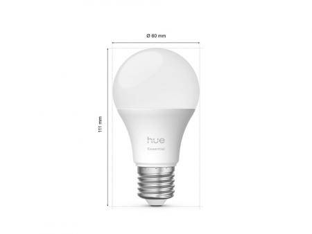 2er Set Philips Hue Essential E27 LED Lampe 8W wie 60W -  RGBW dimmbar