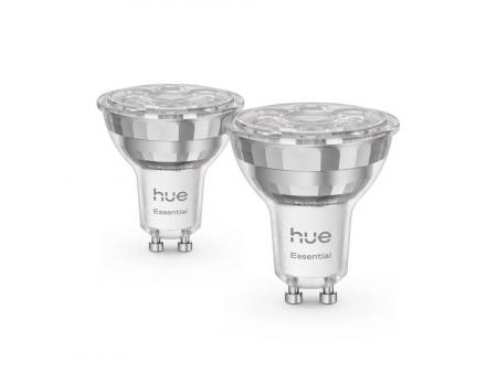 2er-Pack Philips Hue GU10 White & Color Ambiance Essential Spot 4,7W wie 50W RGBW Farbwechsel 36 Grad