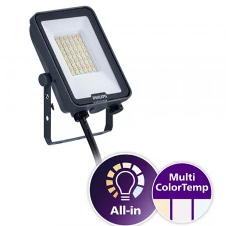 Philips LED-Scheinwerfer BVP167 30W IP65 umschaltbare Farbtemperatur warm- bis kaltweiß