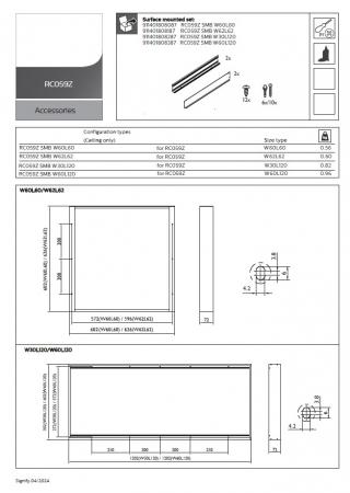 Philips Panel Aufbaurahmen Set 60x60cm