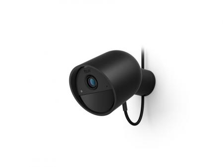 Philips Hue Secure kabelgebundene Smart Home Überwachungskamera Full HD Video drinnen oder draußen schwarz