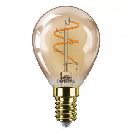 PHILIPS E14 LED Lampe Bernstein 3,1W wie 25W dimmbar 2200K extra warmweißes gemütliches Licht 90Ra