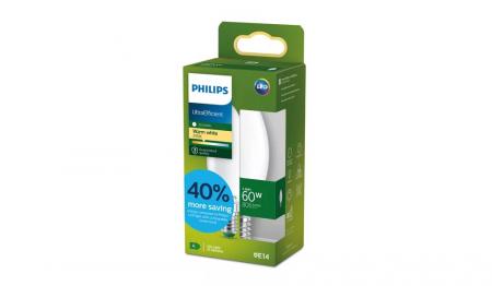 Philips E14 LED Frosted Kerzenlampe 3,8W wie 60W warmweisses Licht Ultra Efficient
