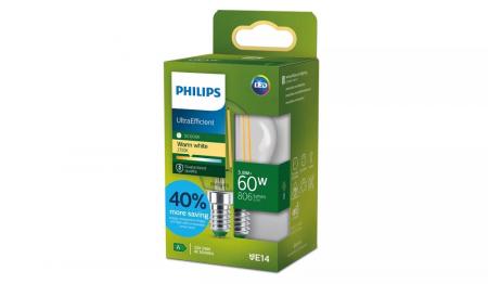 Philips E14 LED Filament-Lampe Tropfenform 3,8W wie 60W warmweisses Licht Ultra Efficient
