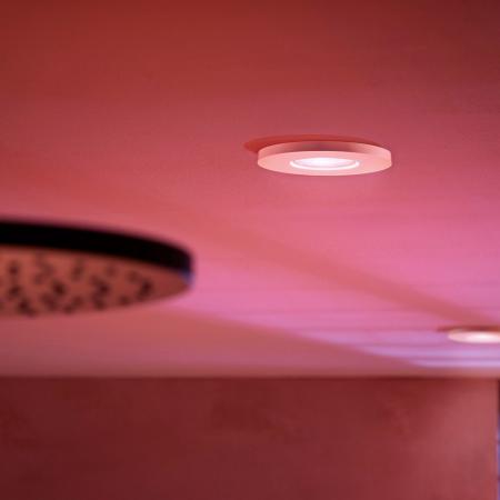 Philips Hue White & Color Ambiance 1er Xamento Einbauspot in weiß IP44 - geeignet für Badezimmer
